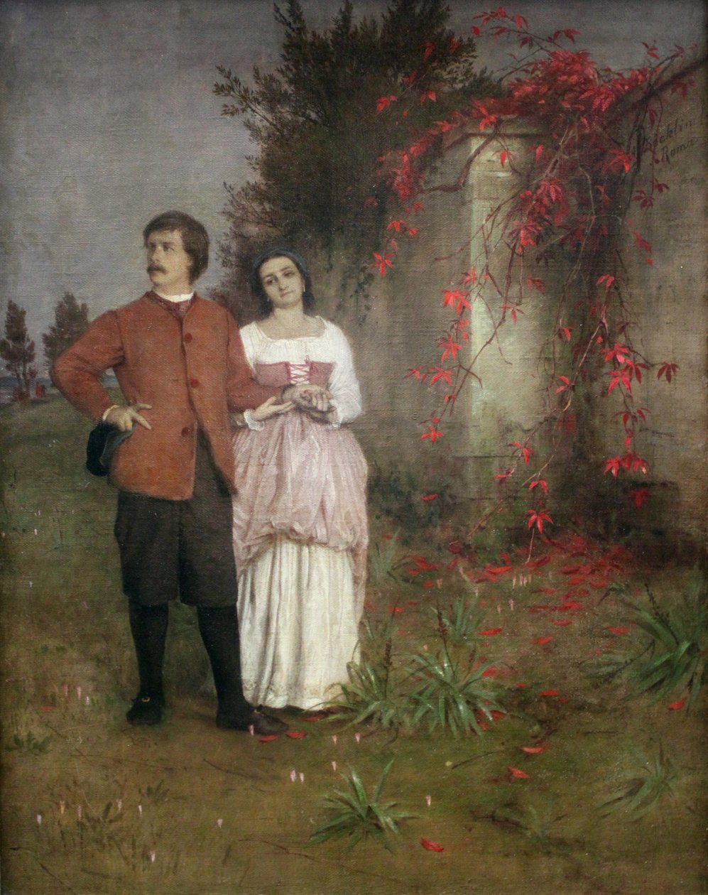O artista e sua esposa de Arnold Böcklin