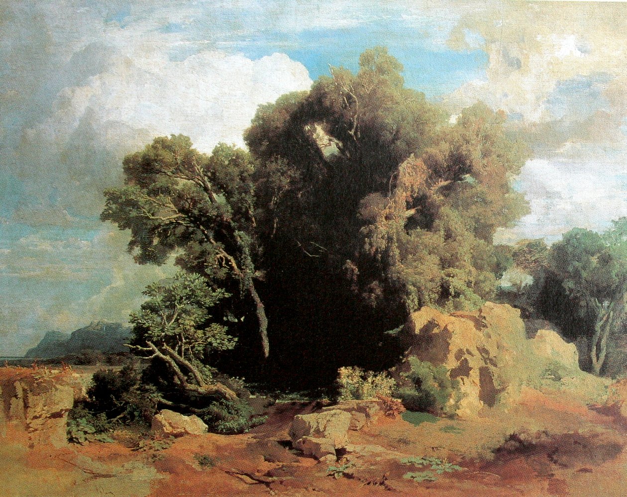 Nos pântanos de Pontine de Arnold Böcklin