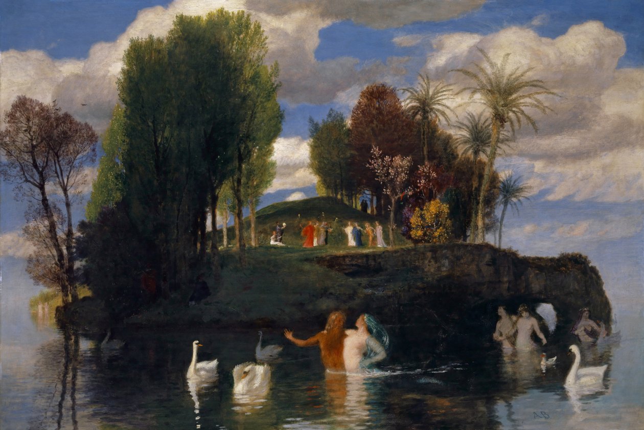 A ilha da vida , 1888. de Arnold Böcklin