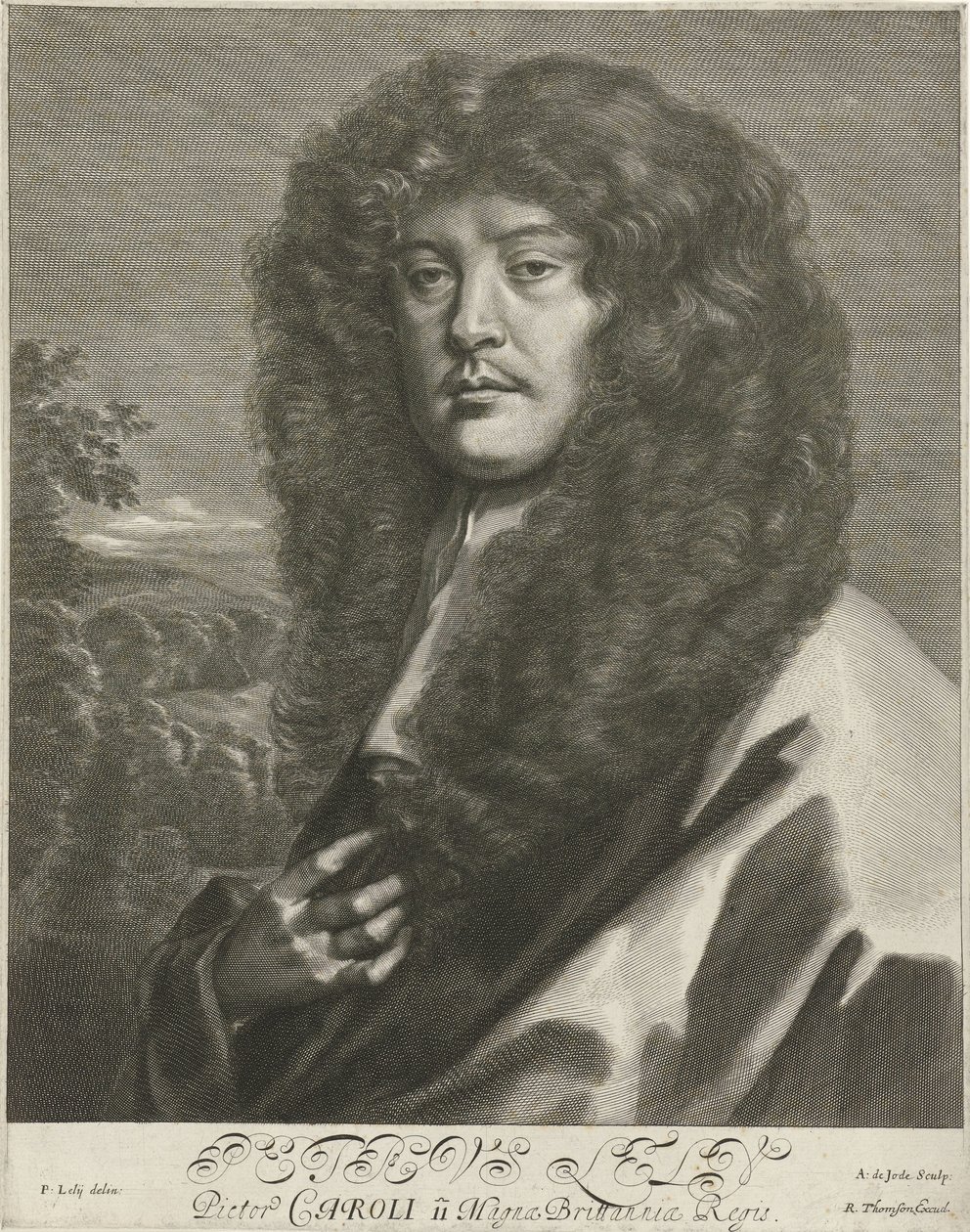 Portret de Sir Peter Lely de Arnold de Jode
