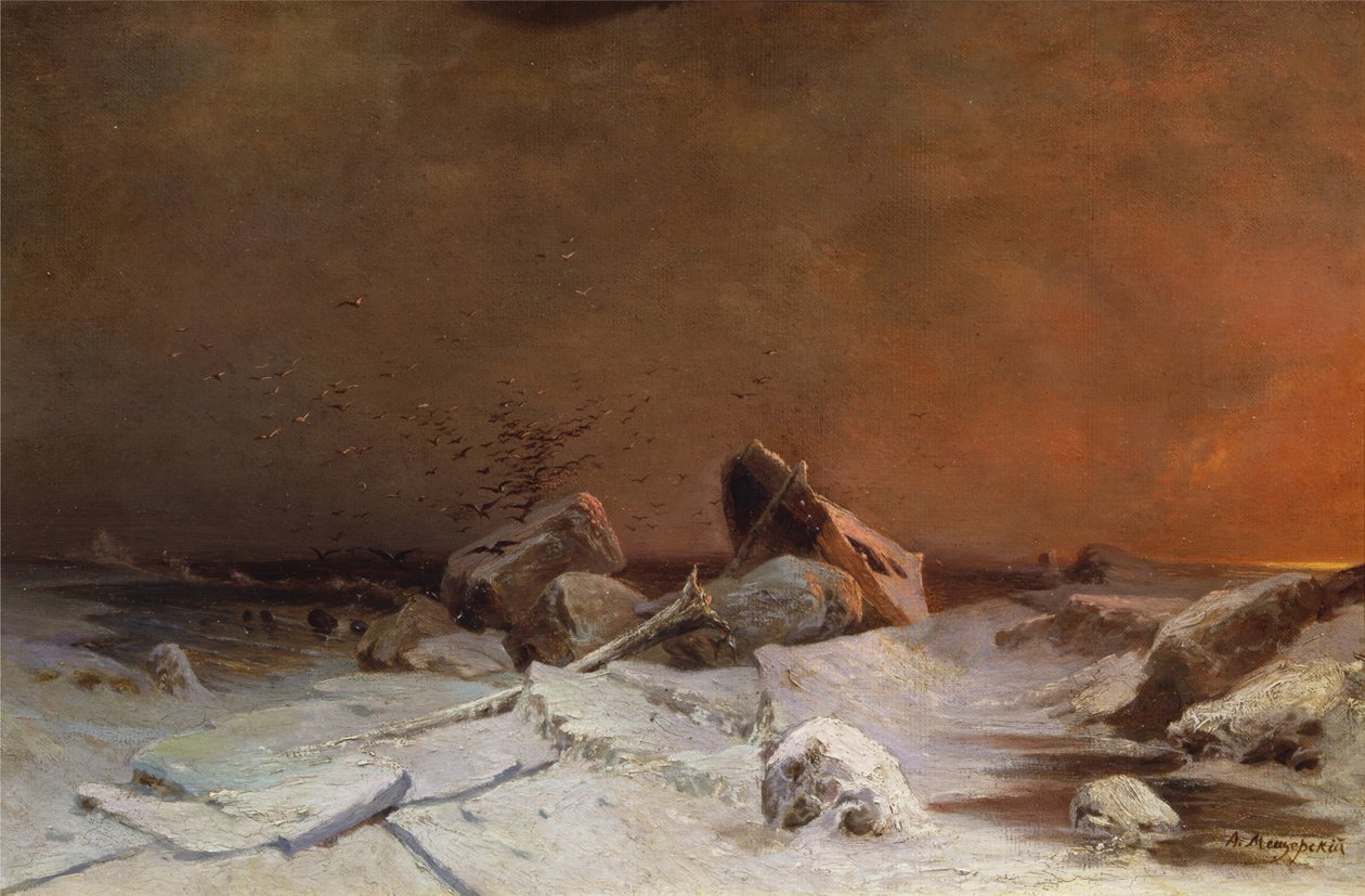 The Debacle (óleo sobre tela) de Arseniy Ivanovich Meshchersky