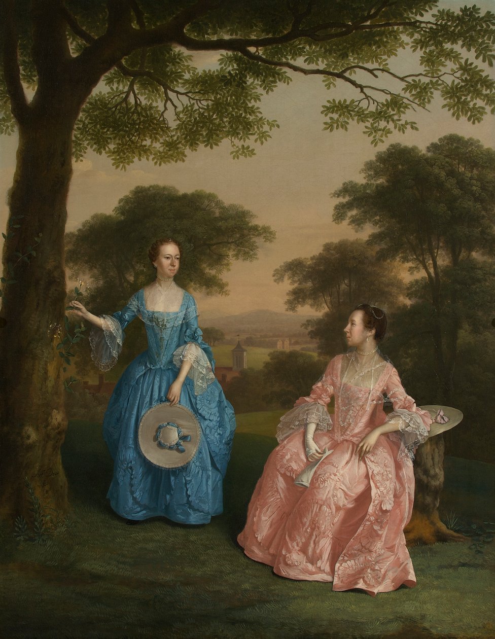 Alicia e Jane Clarke, c.1758 de Arthur Devis