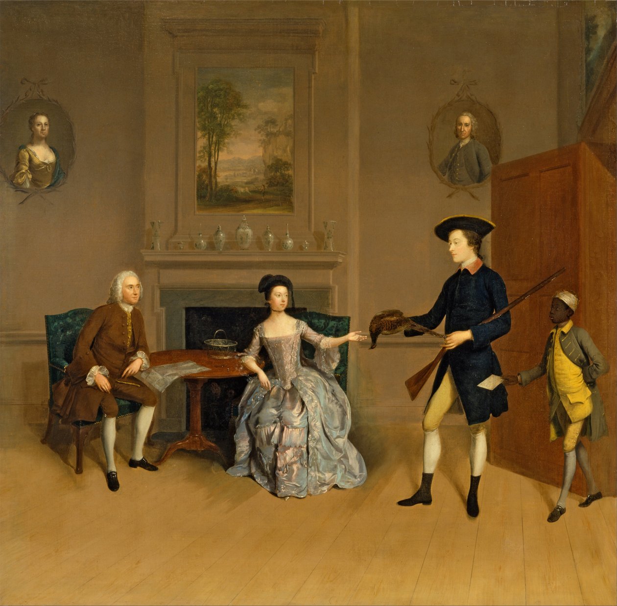 John Orde, sua esposa Anne e seu filho mais velho William de Arthur Devis