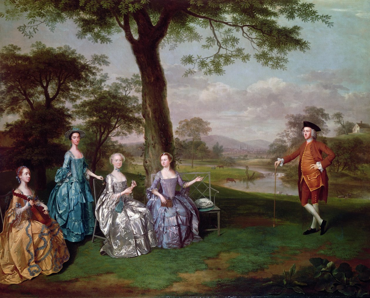 A família Rookes-Leeds de Arthur Devis