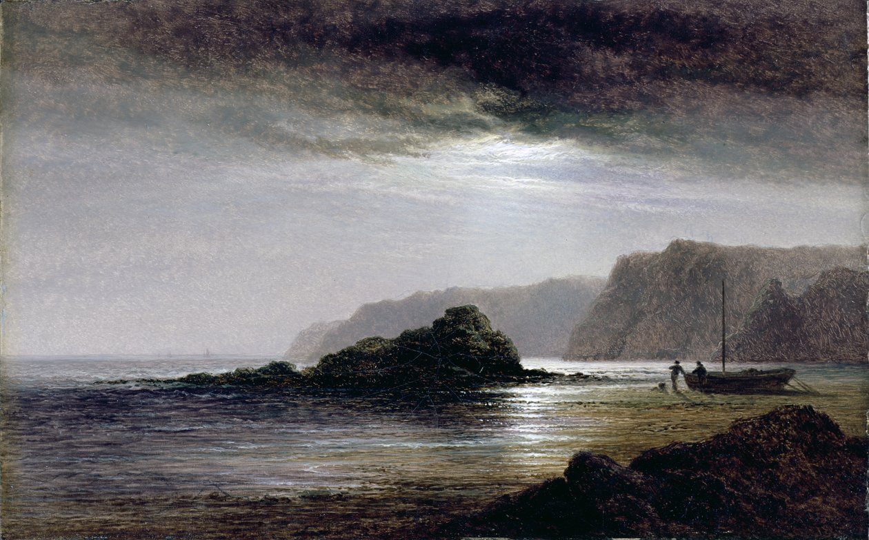 Paisagem costeira ao luar de Arthur Gilbert
