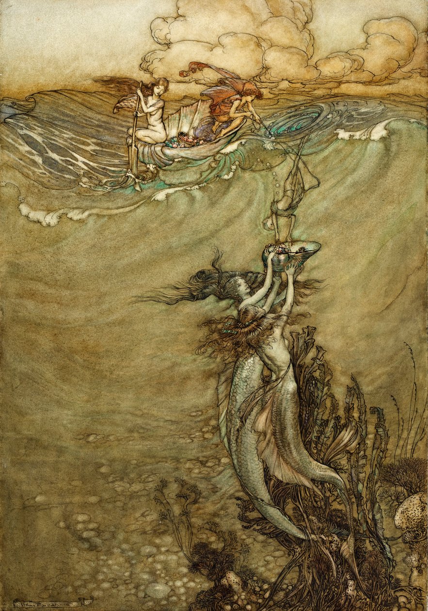 Jóias do fundo, 1909 de Arthur Rackham