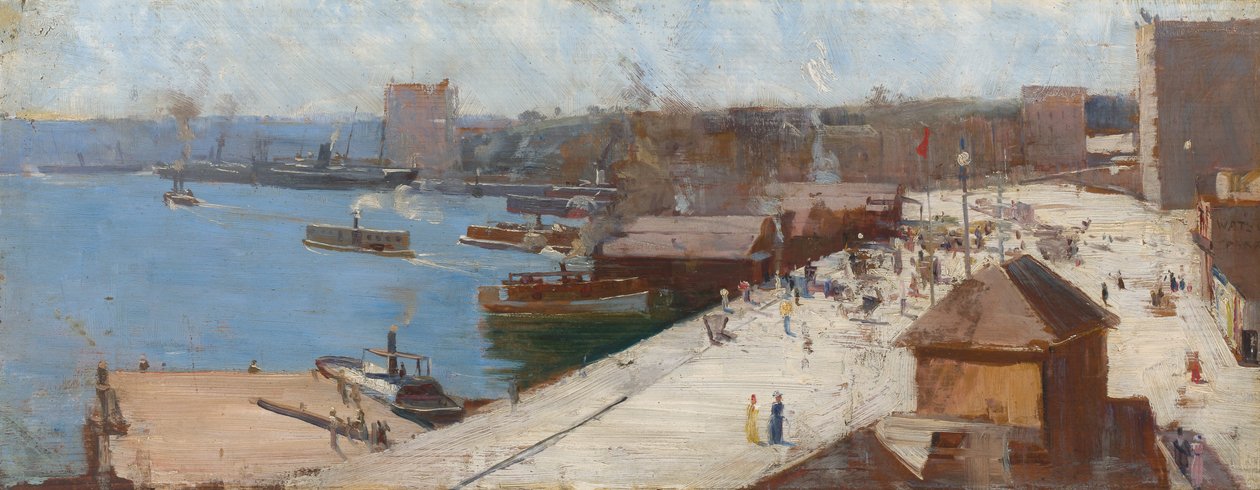 Cais circular de Arthur Streeton