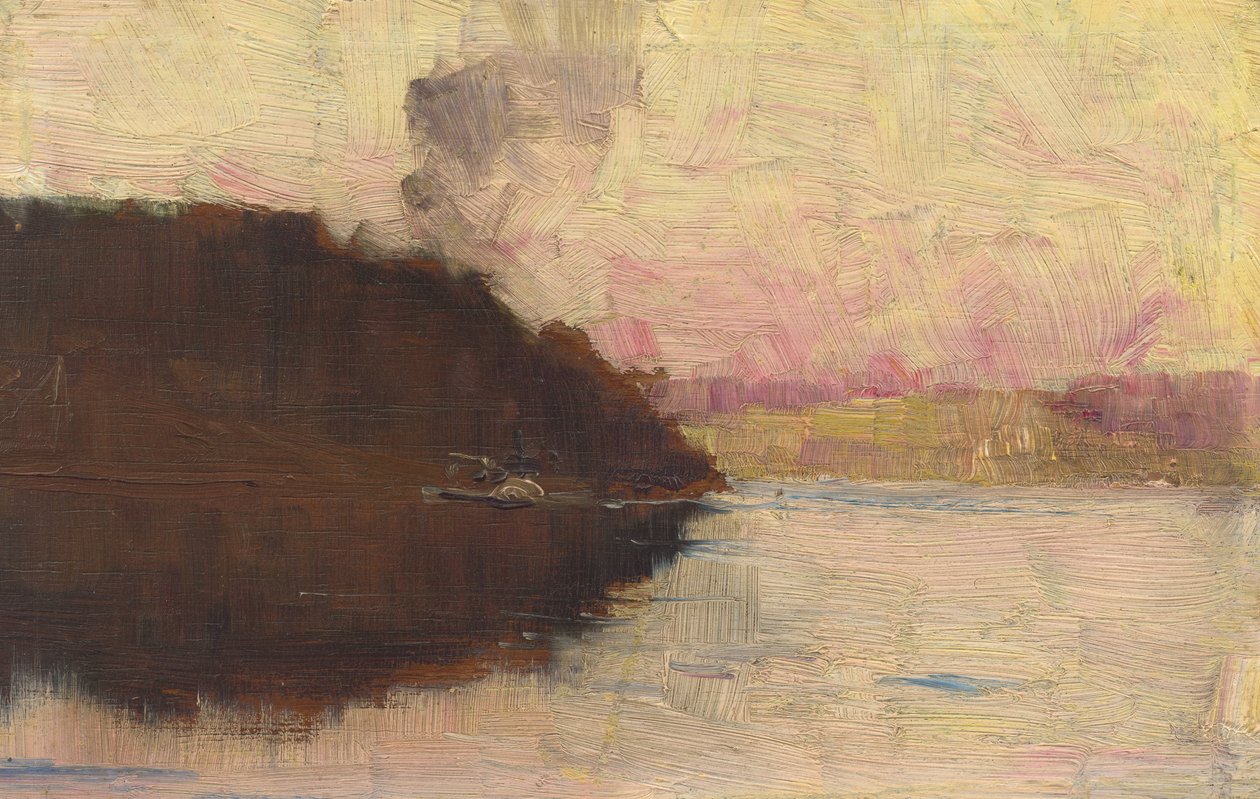 O ponto, pôr do sol de Arthur Streeton
