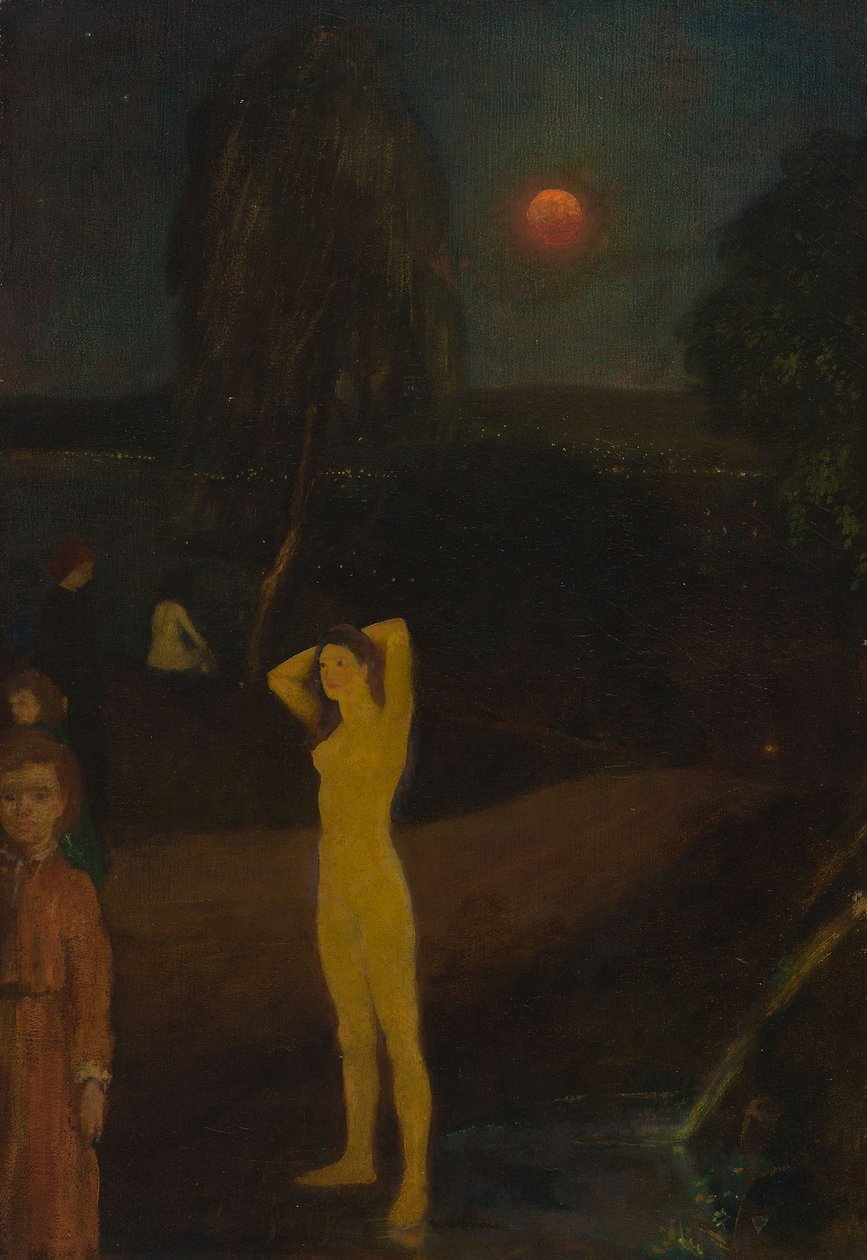 Lua em órbita completa de Arthur Bowen Davies