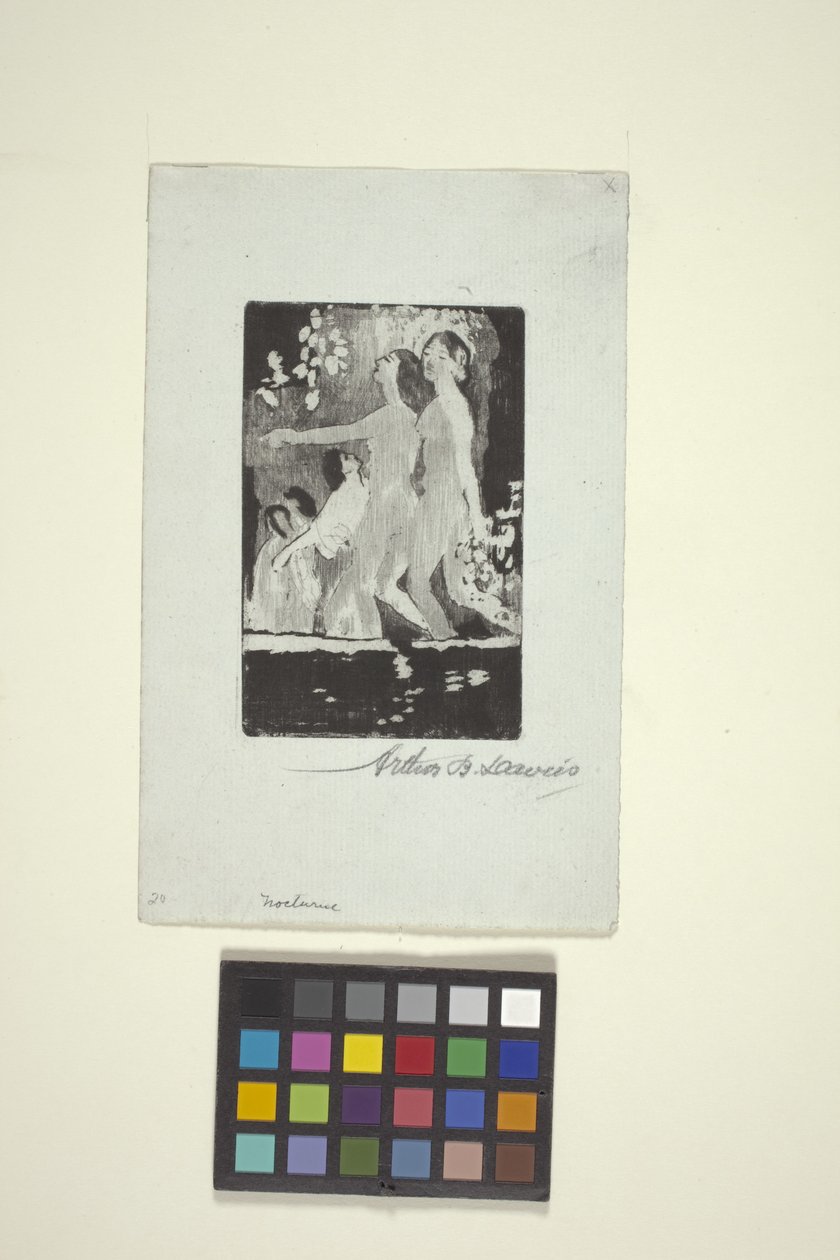 Nocturno (gravura) de Arthur Bowen Davies