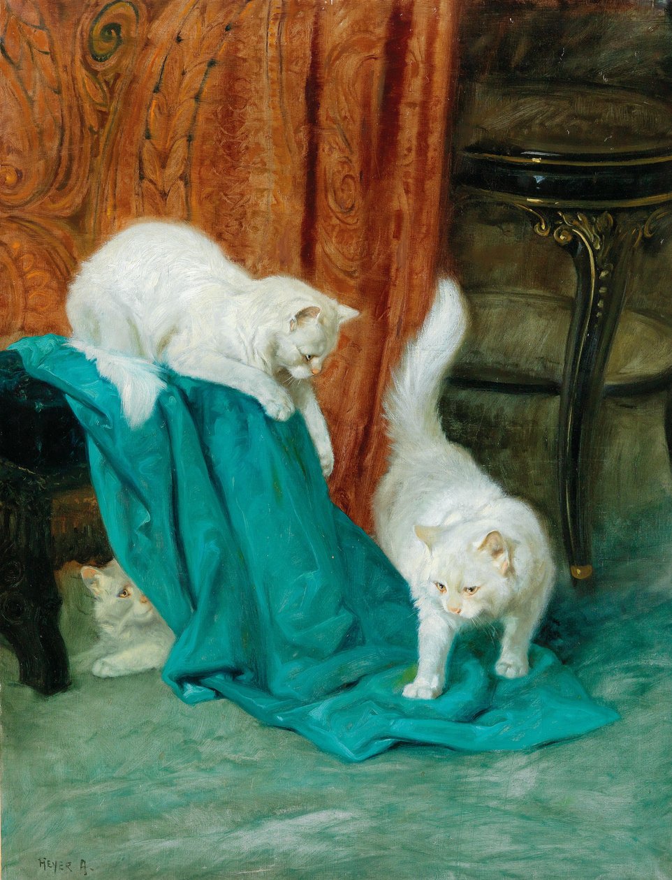 Gatos a brincar de Arthur Heyer