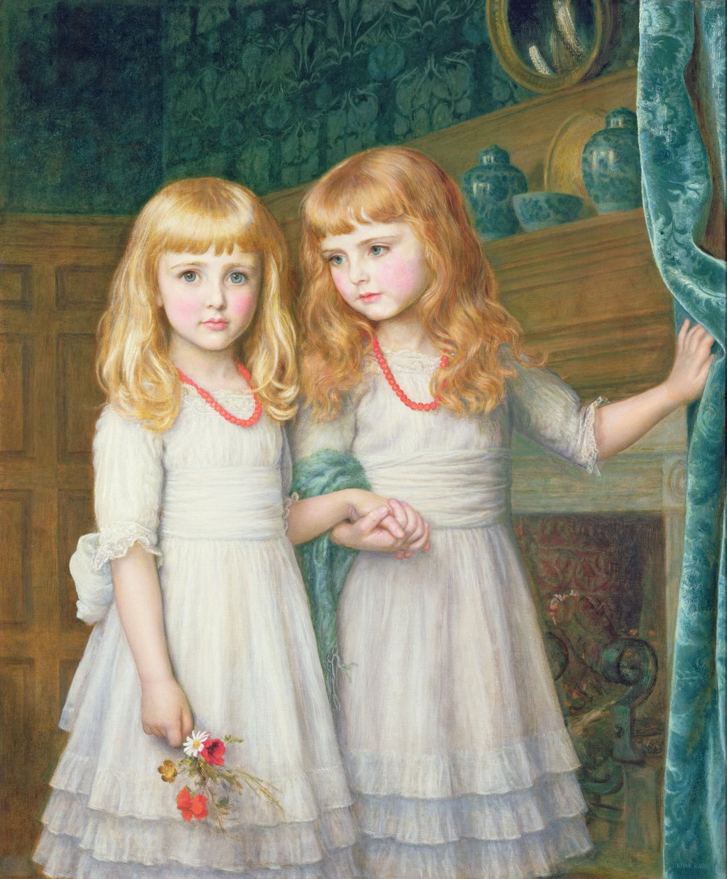 Marjorie e Lettice Wormald de Arthur Hughes