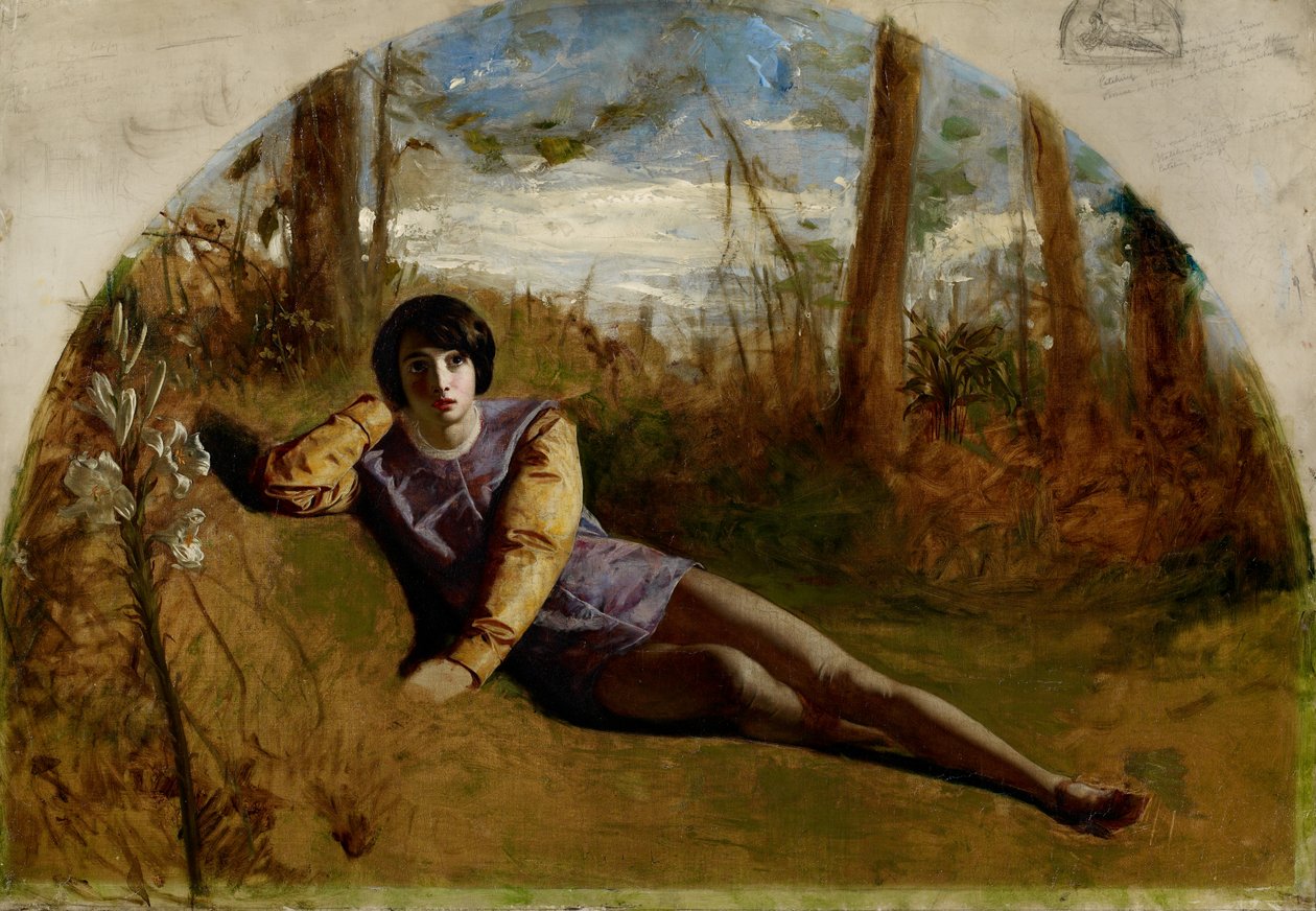 O jovem poeta, 1849 de Arthur Hughes