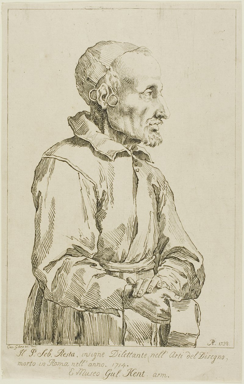 Retrato de Sebastiano Resta de Arthur Pond