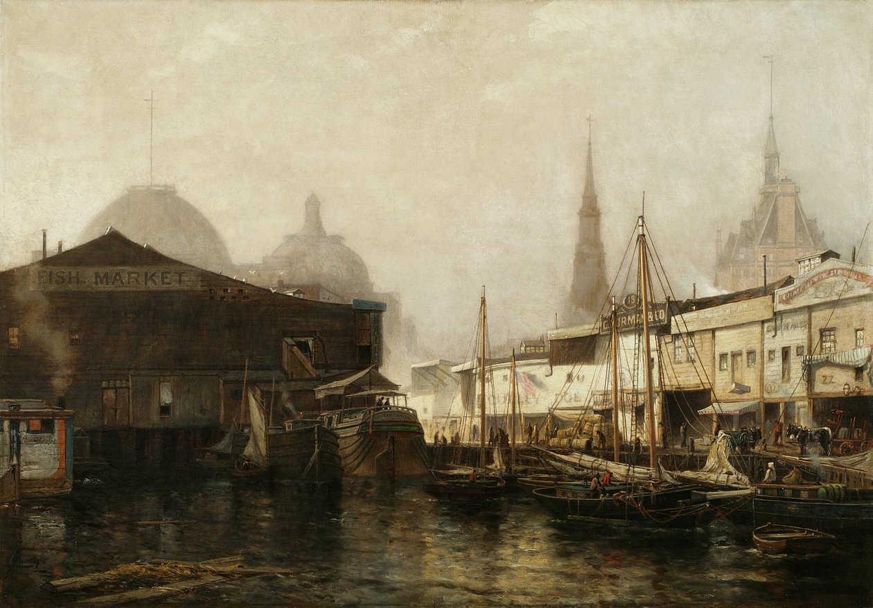 North River Pierhead, 1877 de Arthur Quartley