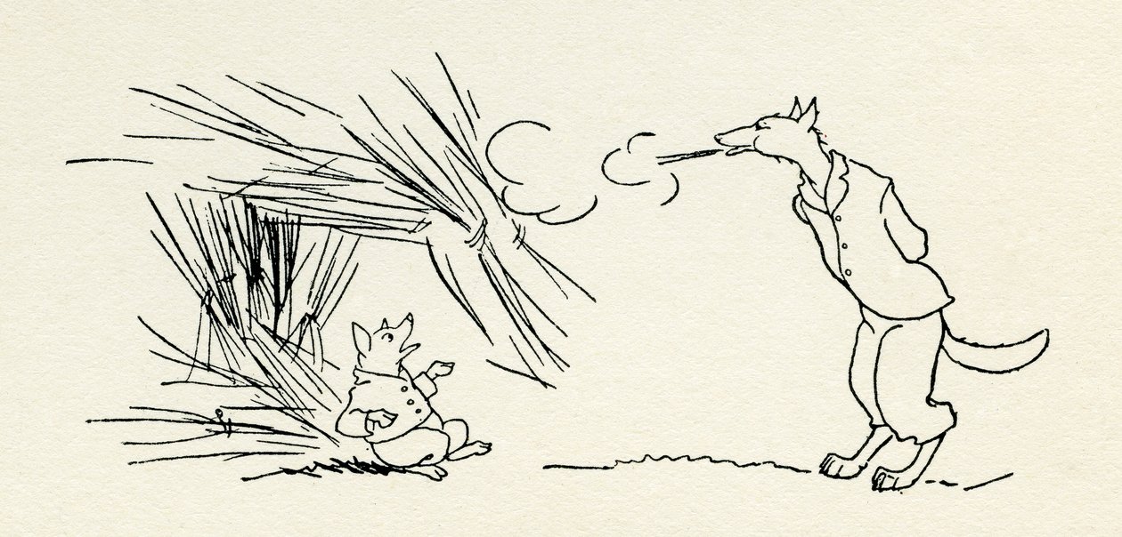 Os Três Porquinhos de Arthur Rackham