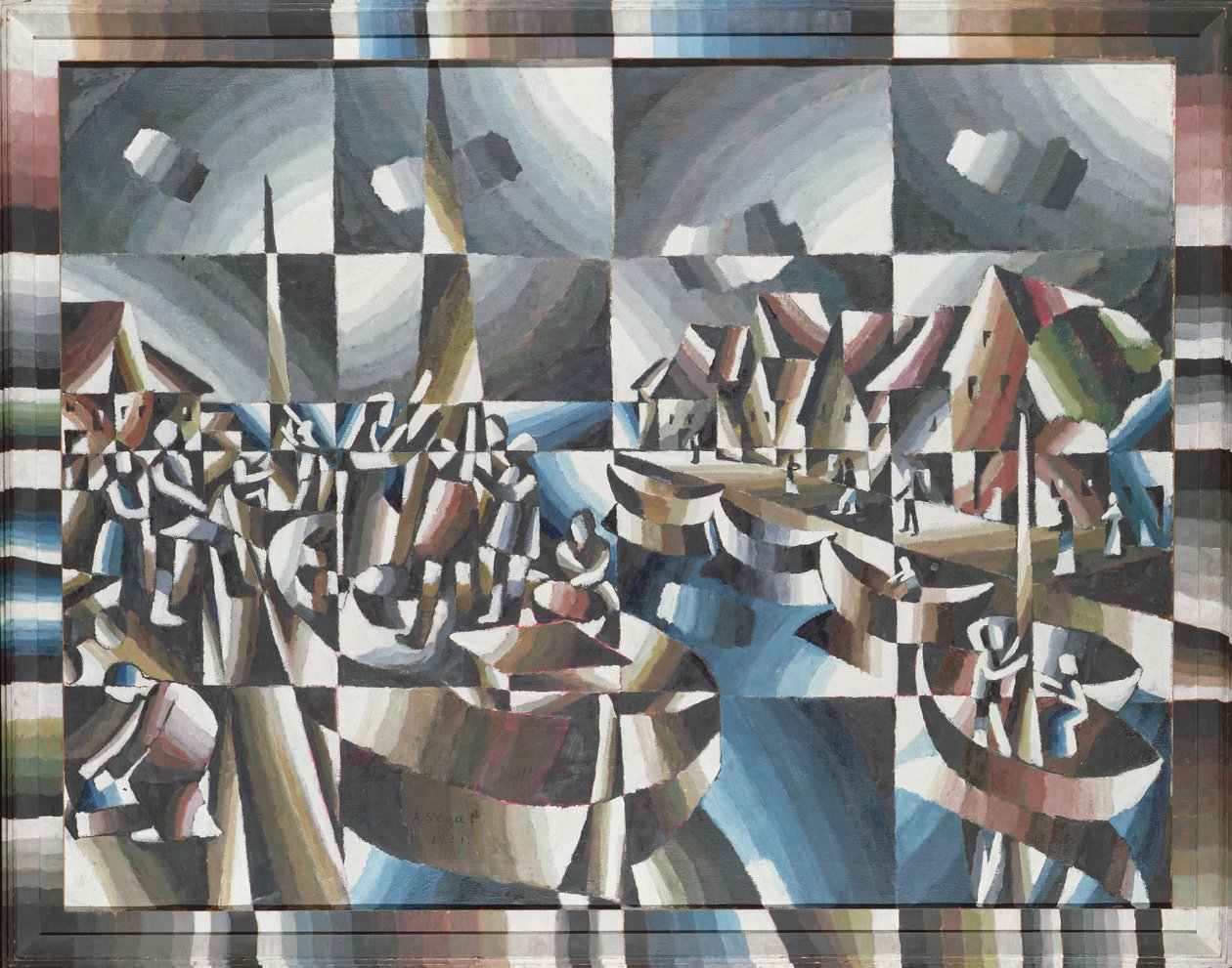 Imagens do porto, 1921 de Arthur Segal