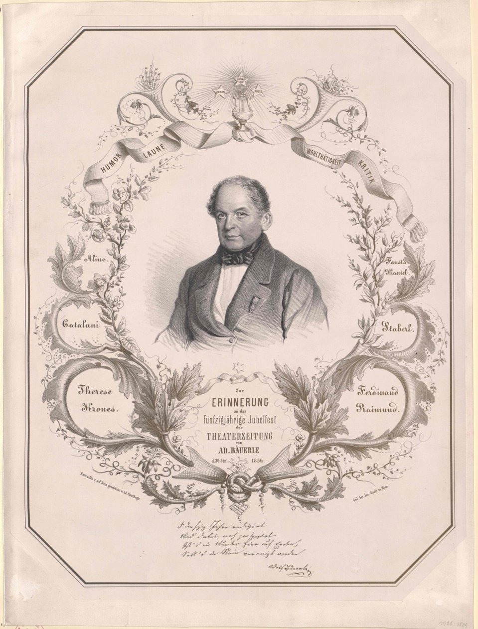 Adolf Baeuerle (impressão) de Artist Unknown