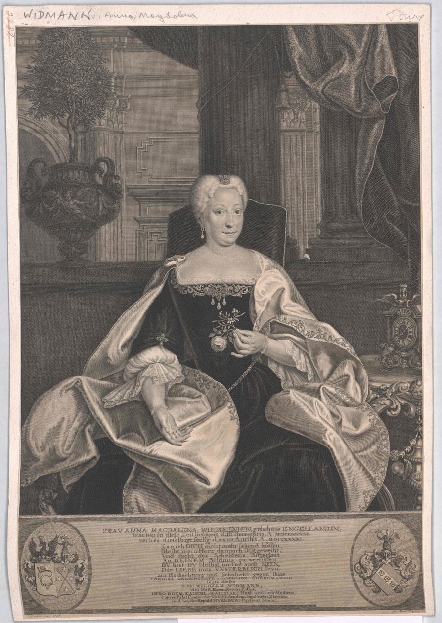 Anna Magdalene Engelland de Artist Unknown
