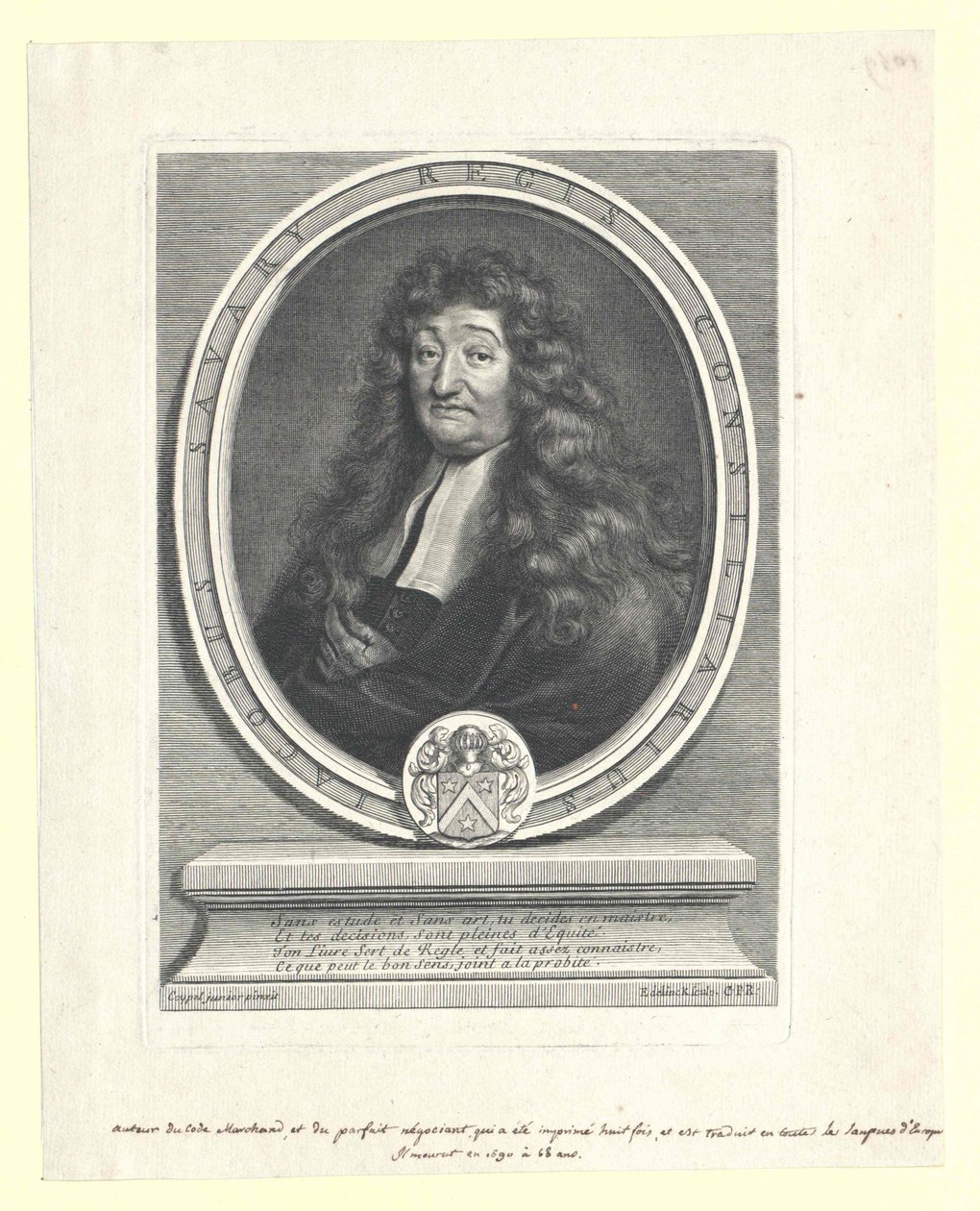 Jacques Savary (impressão) de Artist Unknown