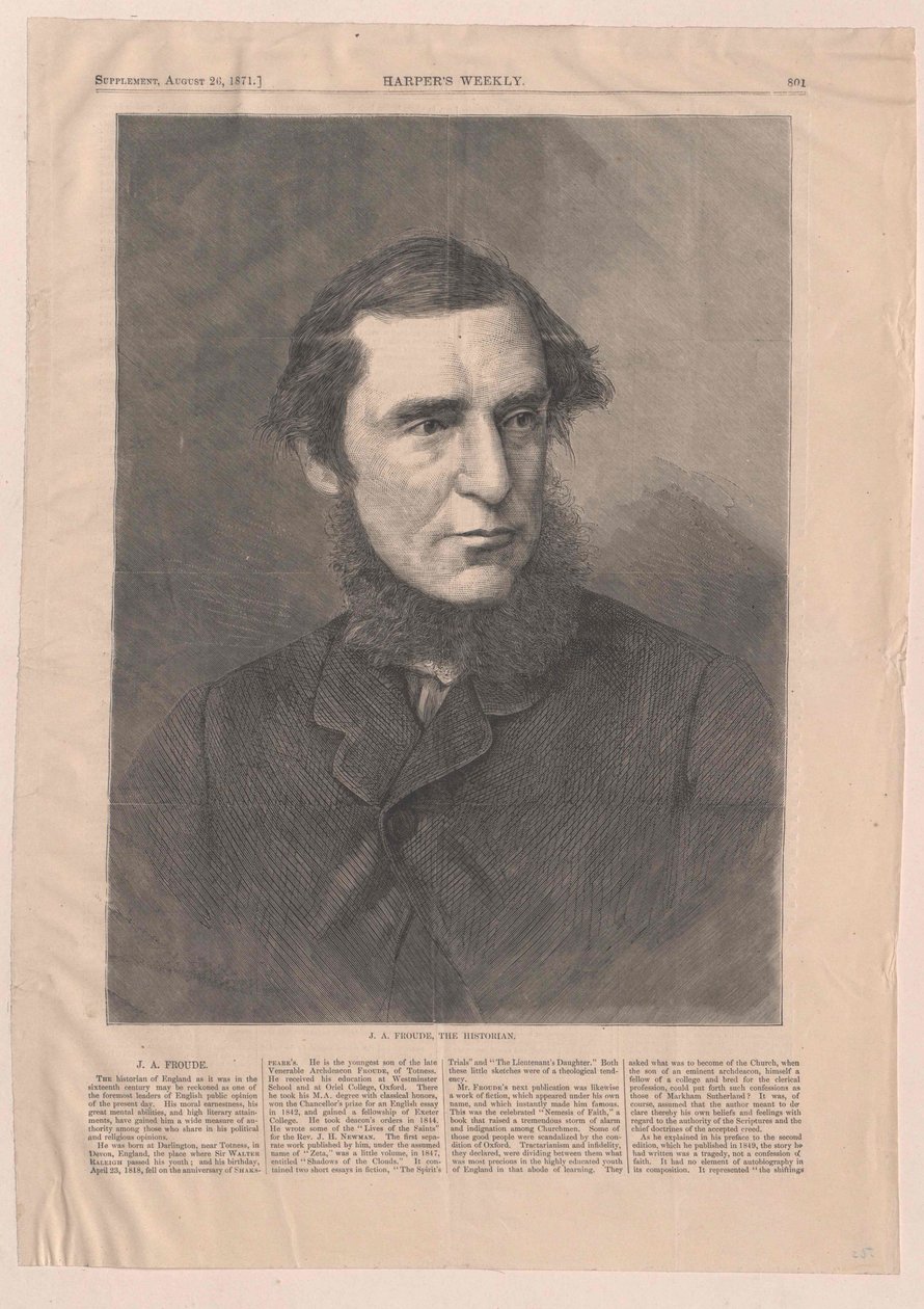 James Anthony Froude de Artist Unknown
