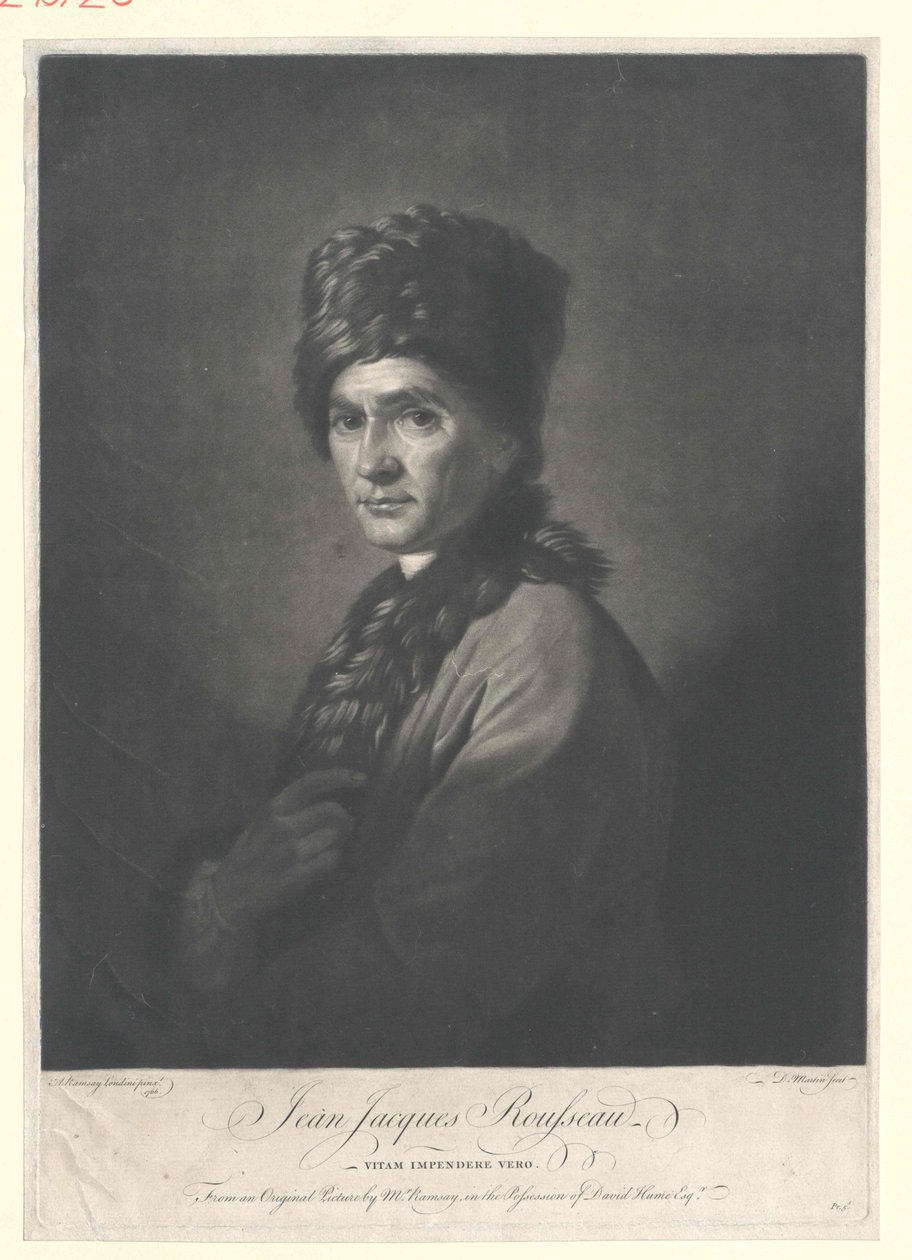 Jean Jacques Rousseau de Artist Unknown