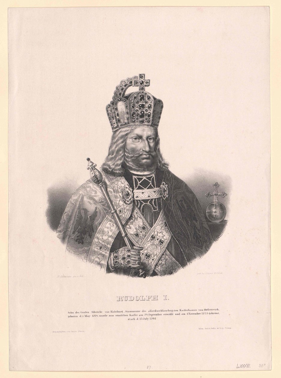 Rei Rodolfo I de Habsburgo de Artist Unknown