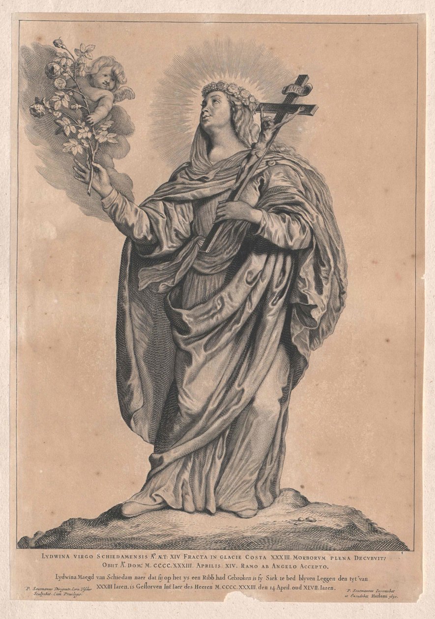 Santa Lidwina de Schiedam de Artist Unknown