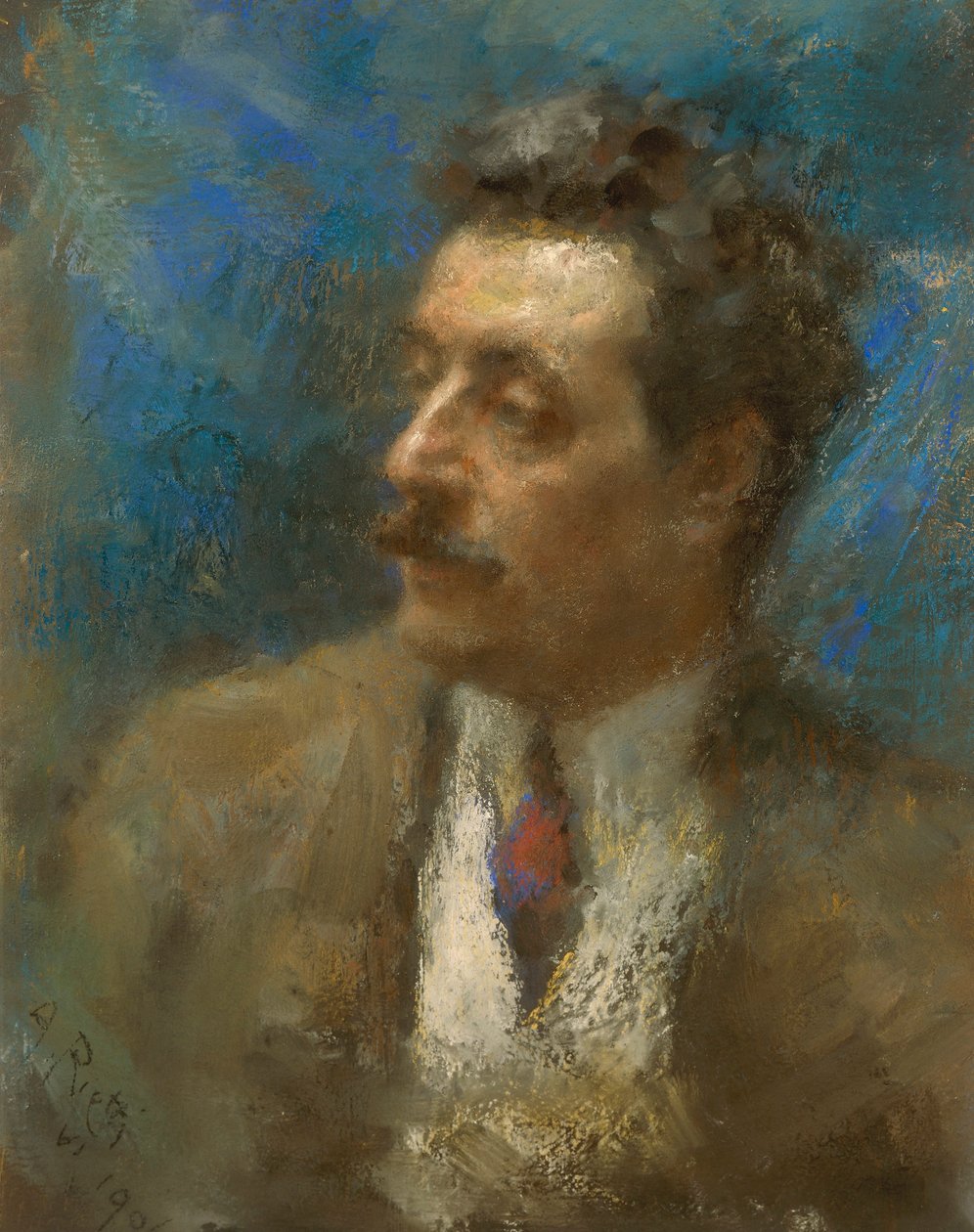 Retrato de Giacomo Puccini de Arturo Rietti
