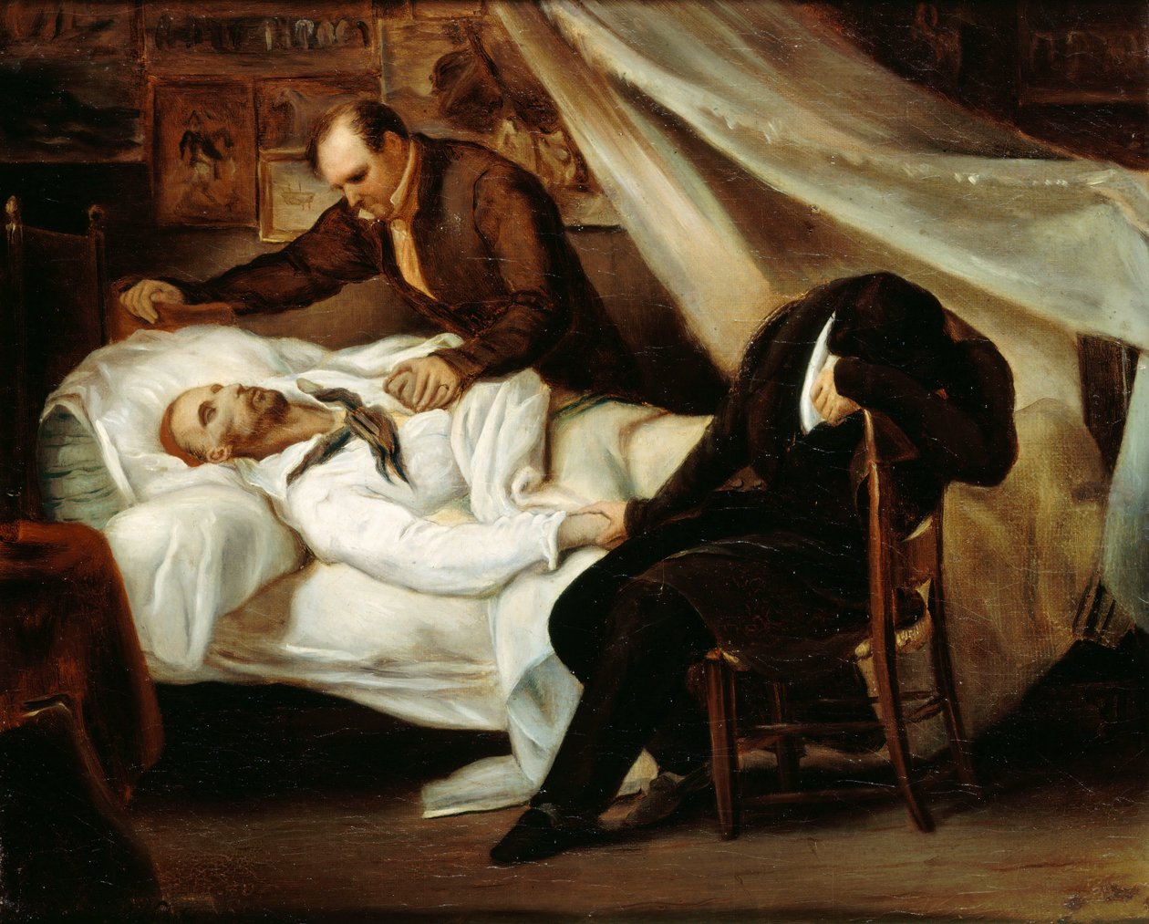 A morte de Théodore Géricault, 1824. de Ary Scheffer