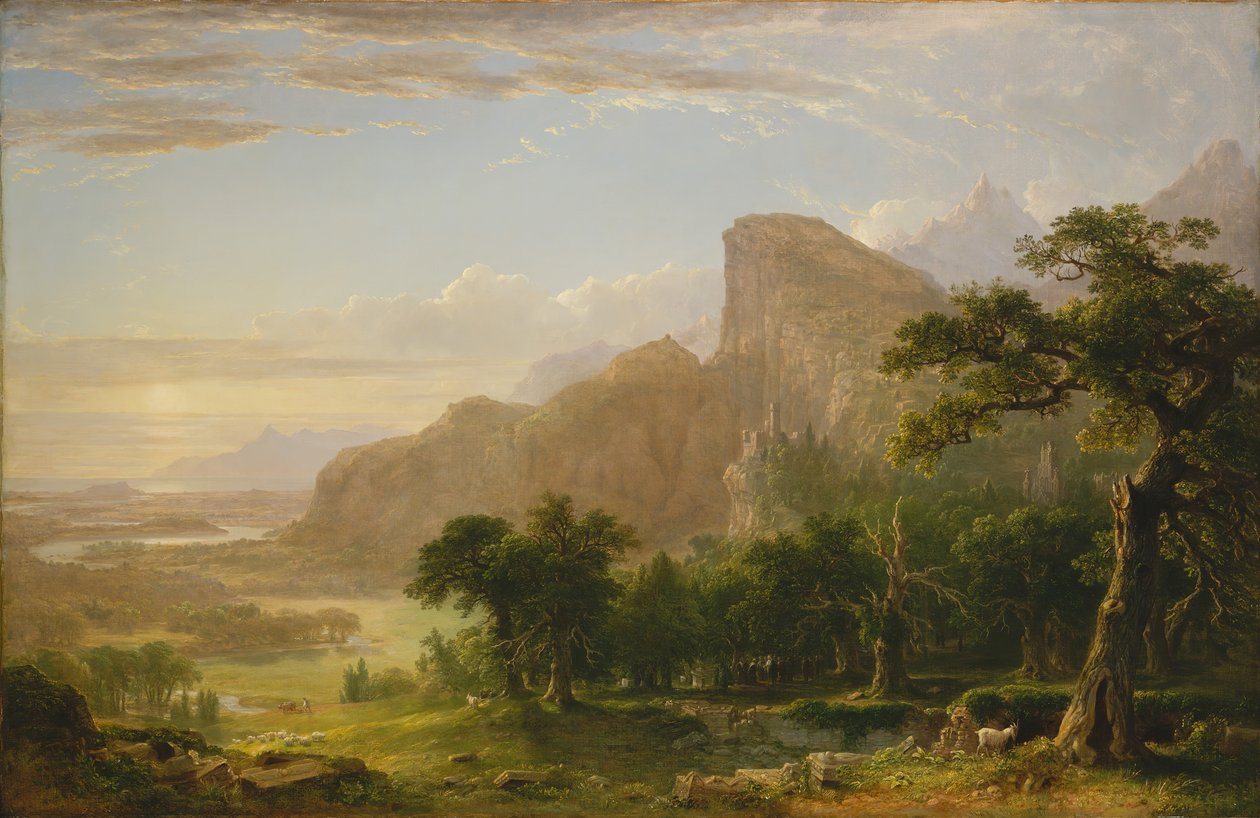 PaisagemCena de Thanatopsis, 1850. de Asher Brown Durand