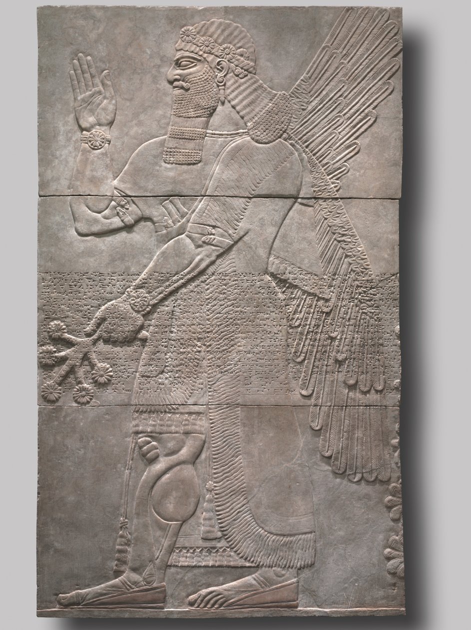 Espírito protetor de saudação, 883-859 aC de Assyrian