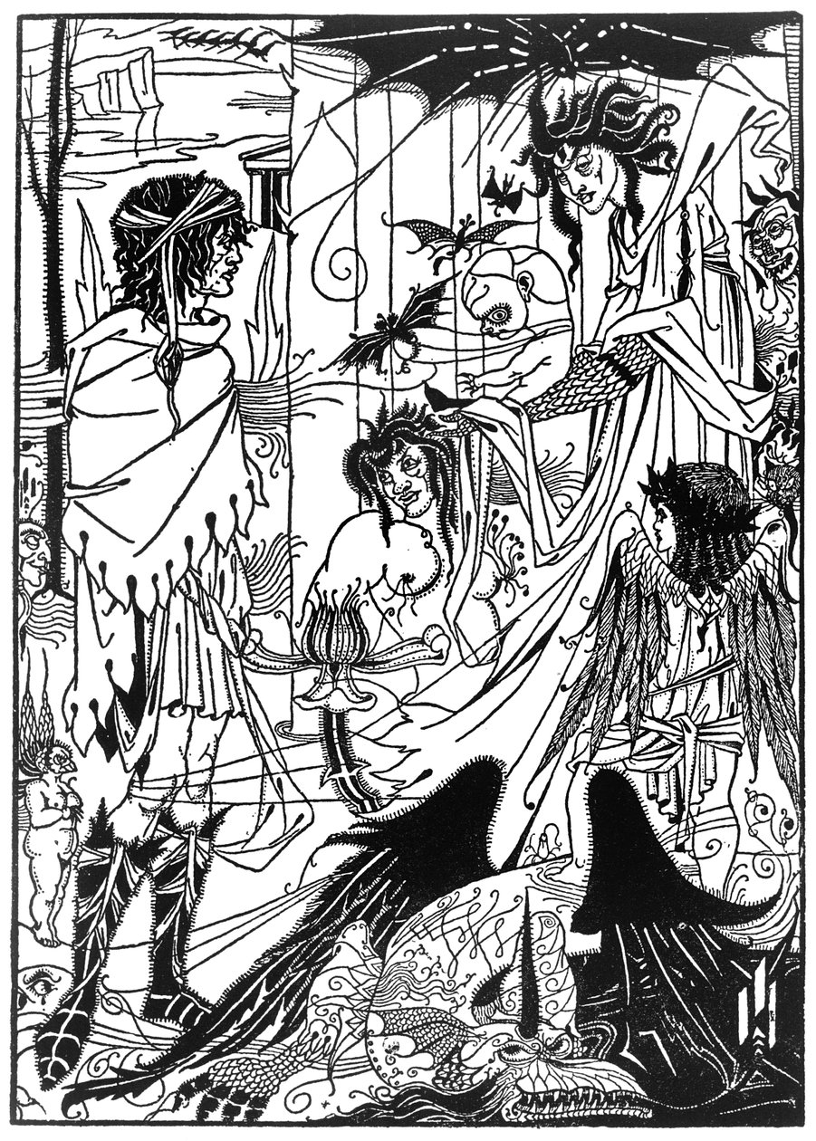 &39;Sonhos&39;, 1894 de Aubrey Beardsley