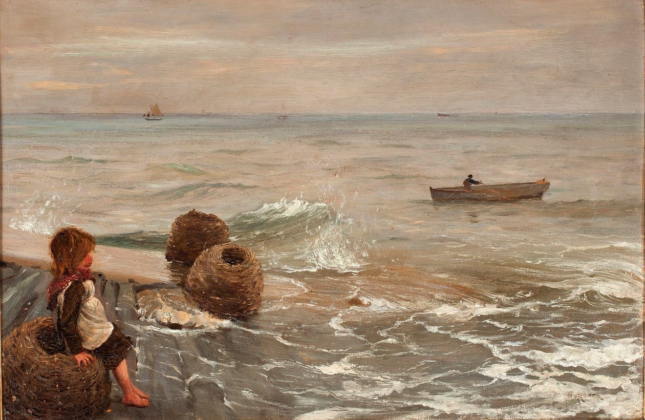 Menina, em, quay de August Hagborg