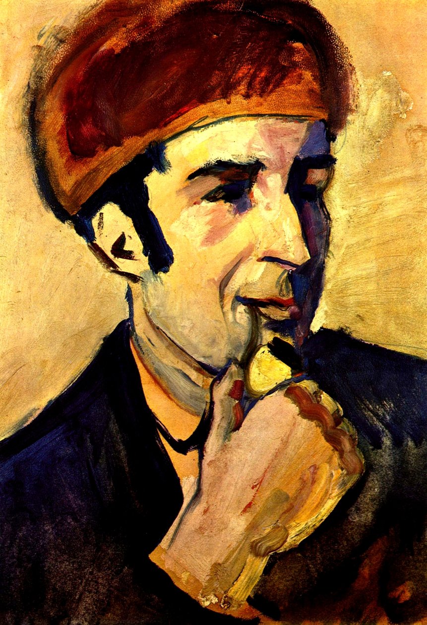 Retrato de Franz Marc de August Macke