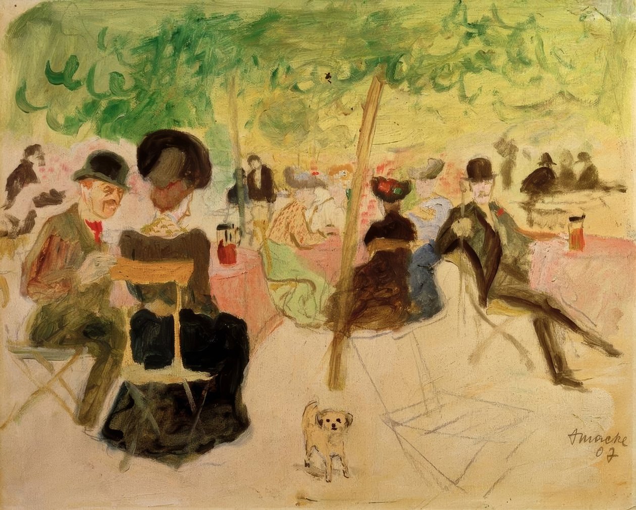 Tavern Garden de August Macke