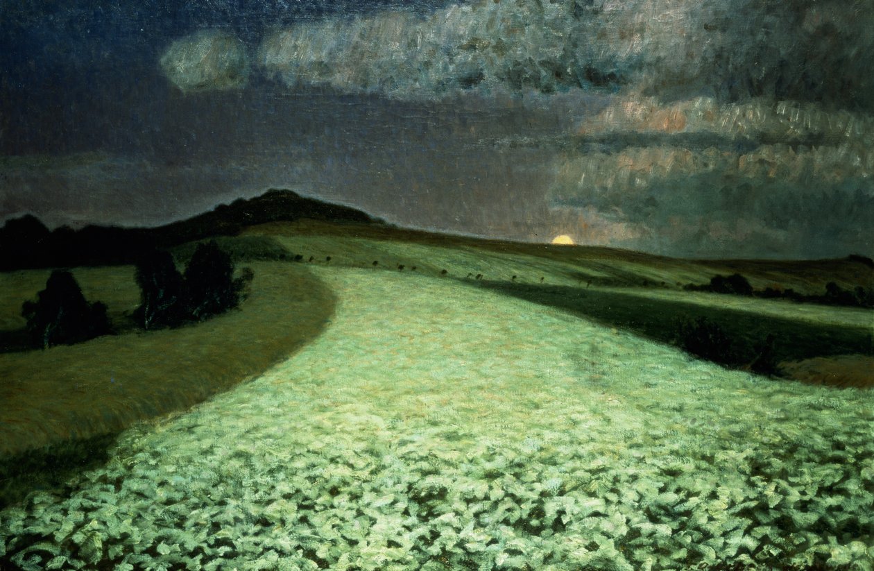 Campo de trigo maduro de August Overbeck
