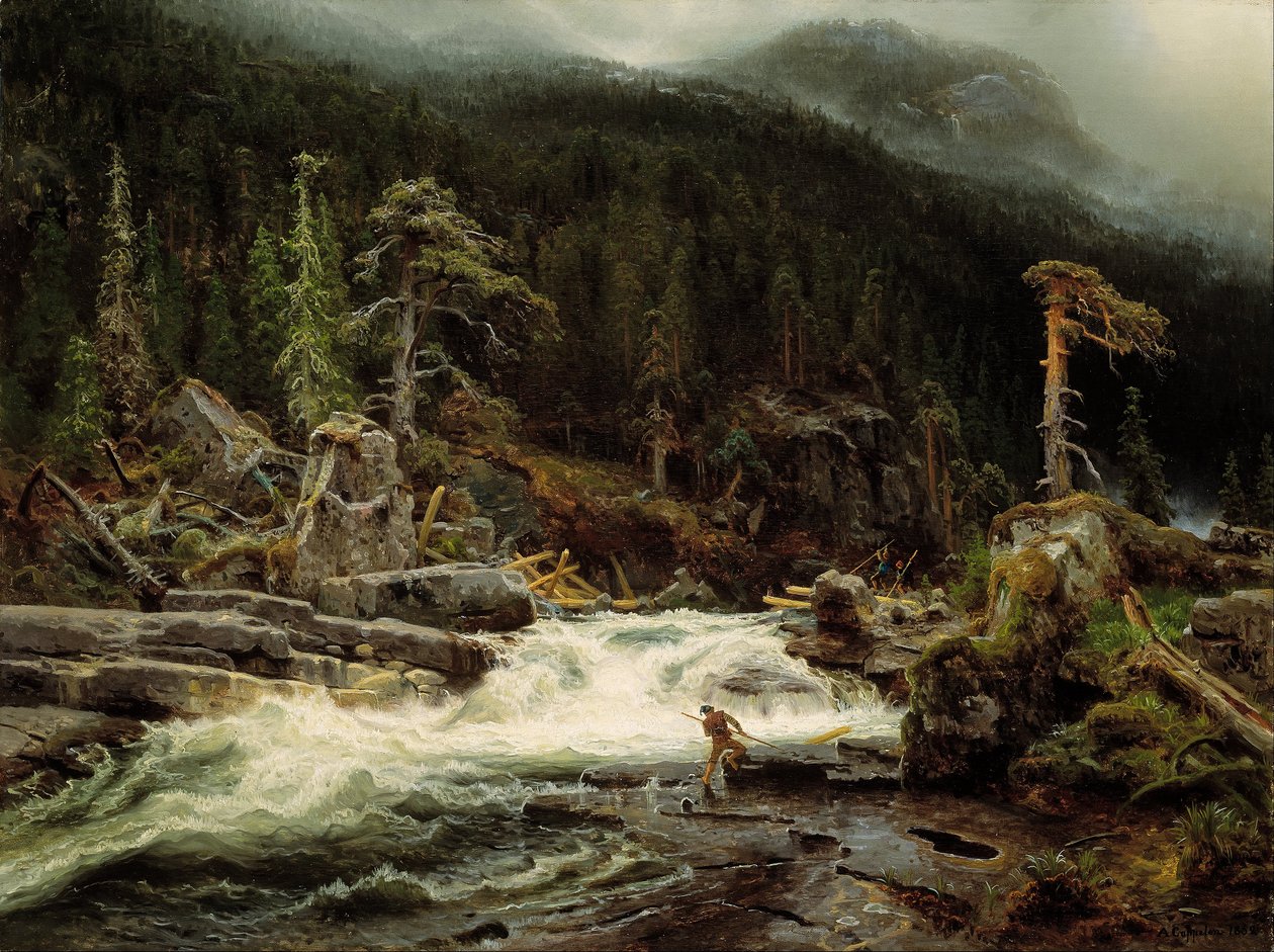Cachoeira em Telemark de August Cappelen