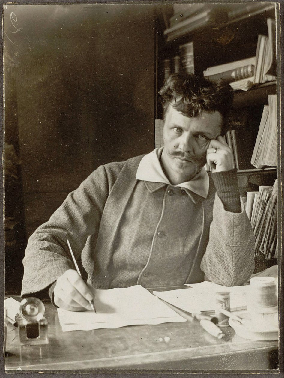Auto-retrato de August Johan Strindberg