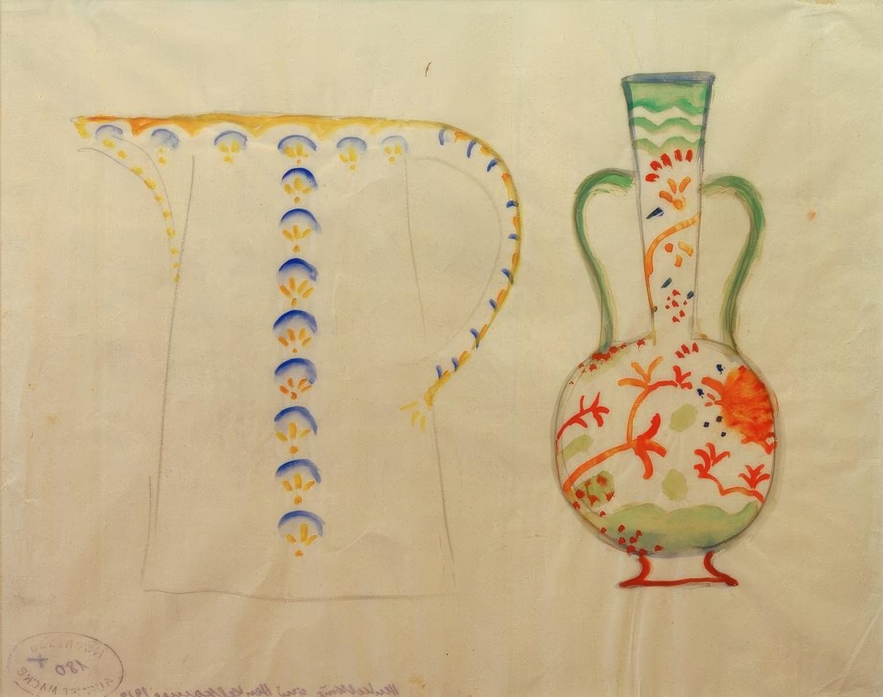 Jarro e maçaneta de August Macke