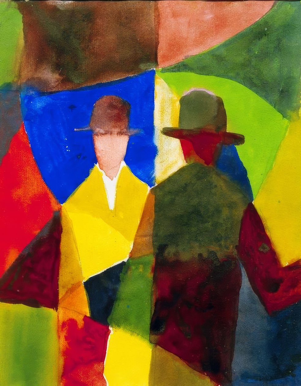Reflexão na vitrine de August Macke