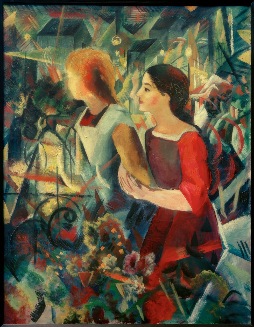 Duas meninas de August Macke