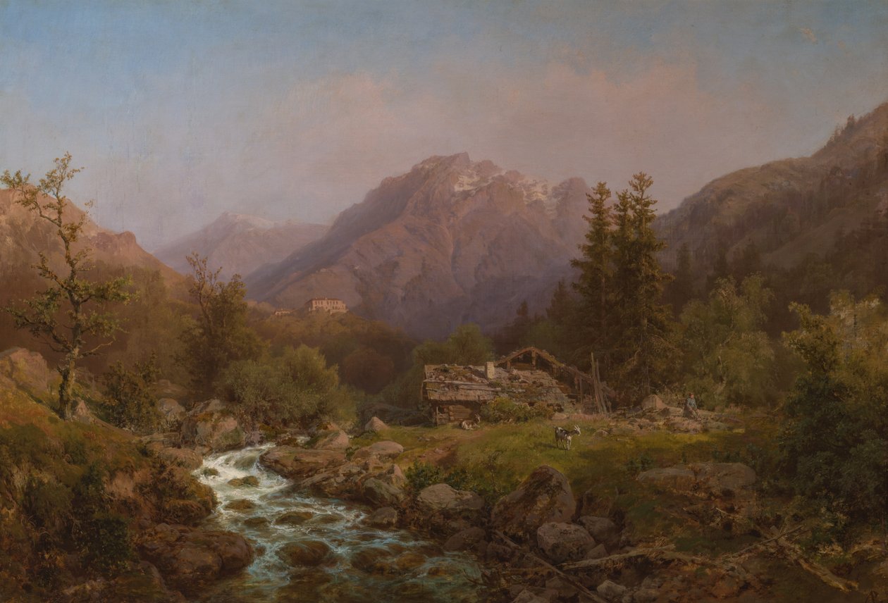 Paisagem montanhosa de August Piepenhagen