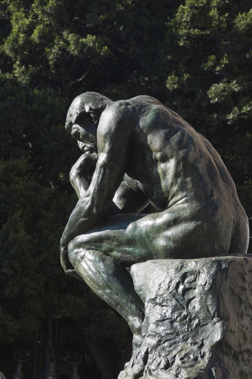 O Pensador (bronze) de Auguste Rodin