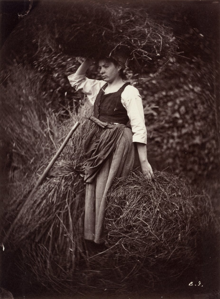 Camponês,c. 1870 (foto) de Auguste Giraudon