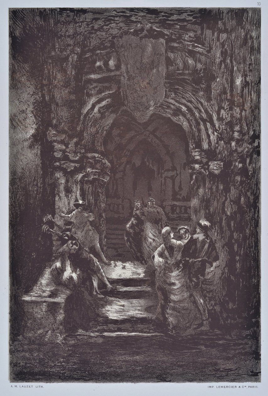 A Escadaria (desenho) de Auguste Lauzet