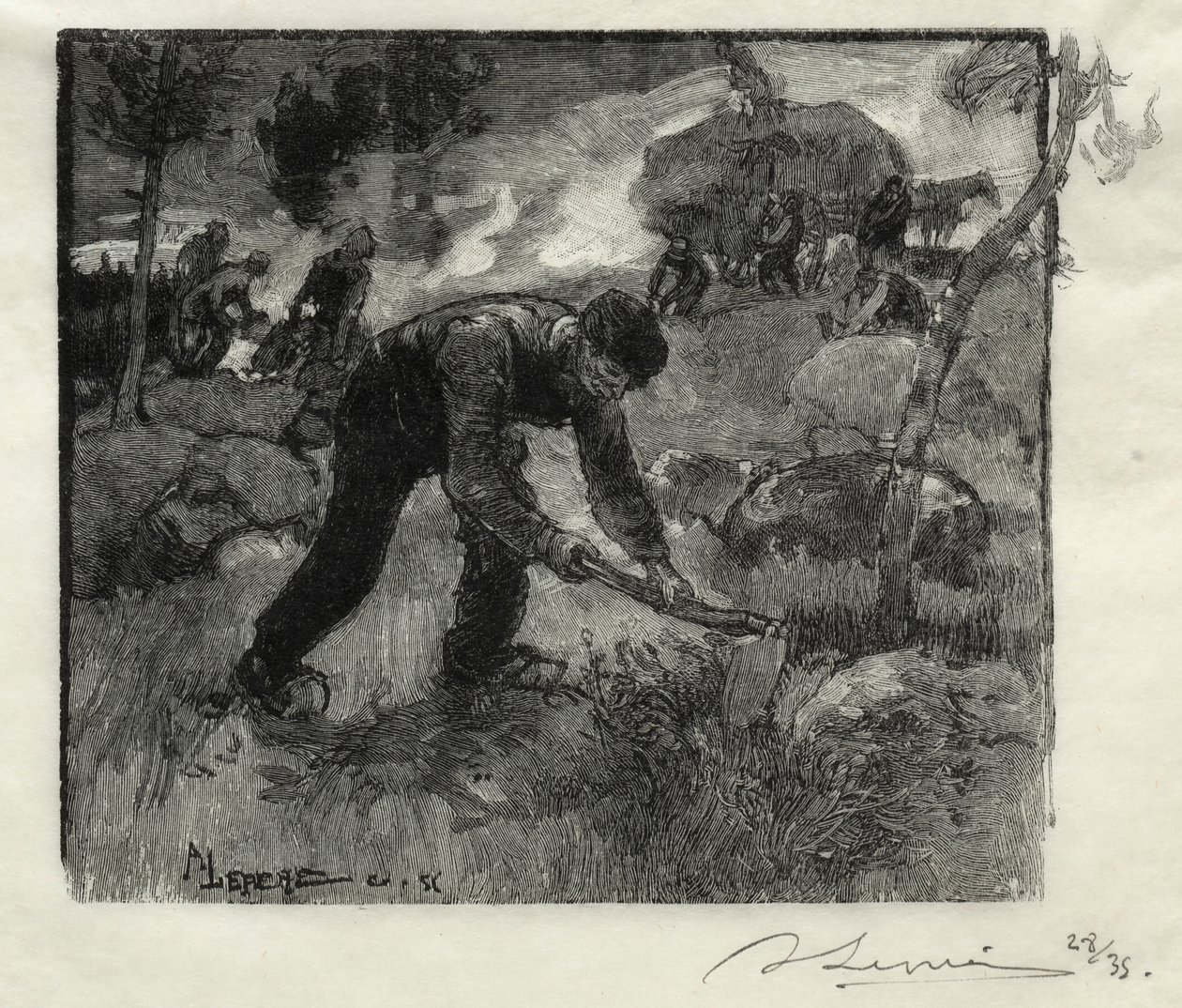 Heathers, 1887. de Auguste Louis Lepère