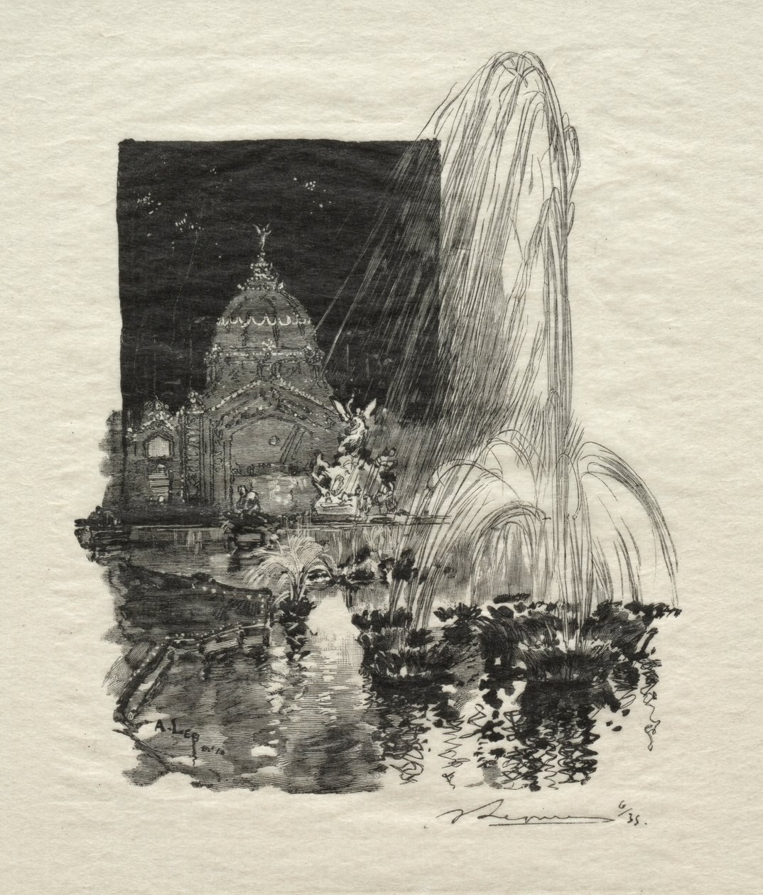 Fontes luminosas. de Auguste Louis Lepère