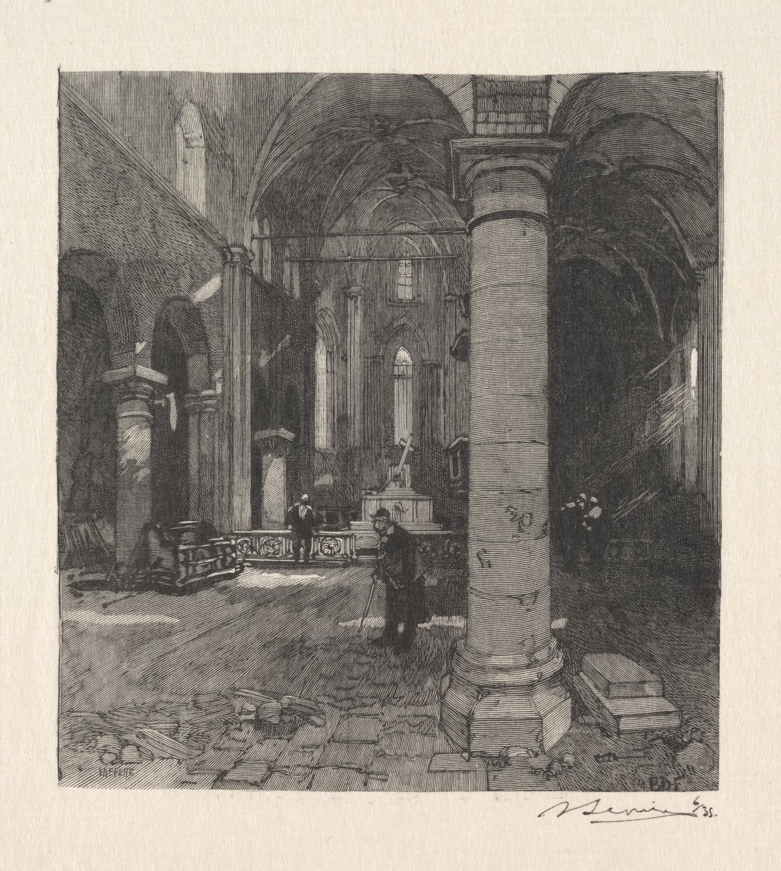Interior da Igreja de Auguste Louis Lepère