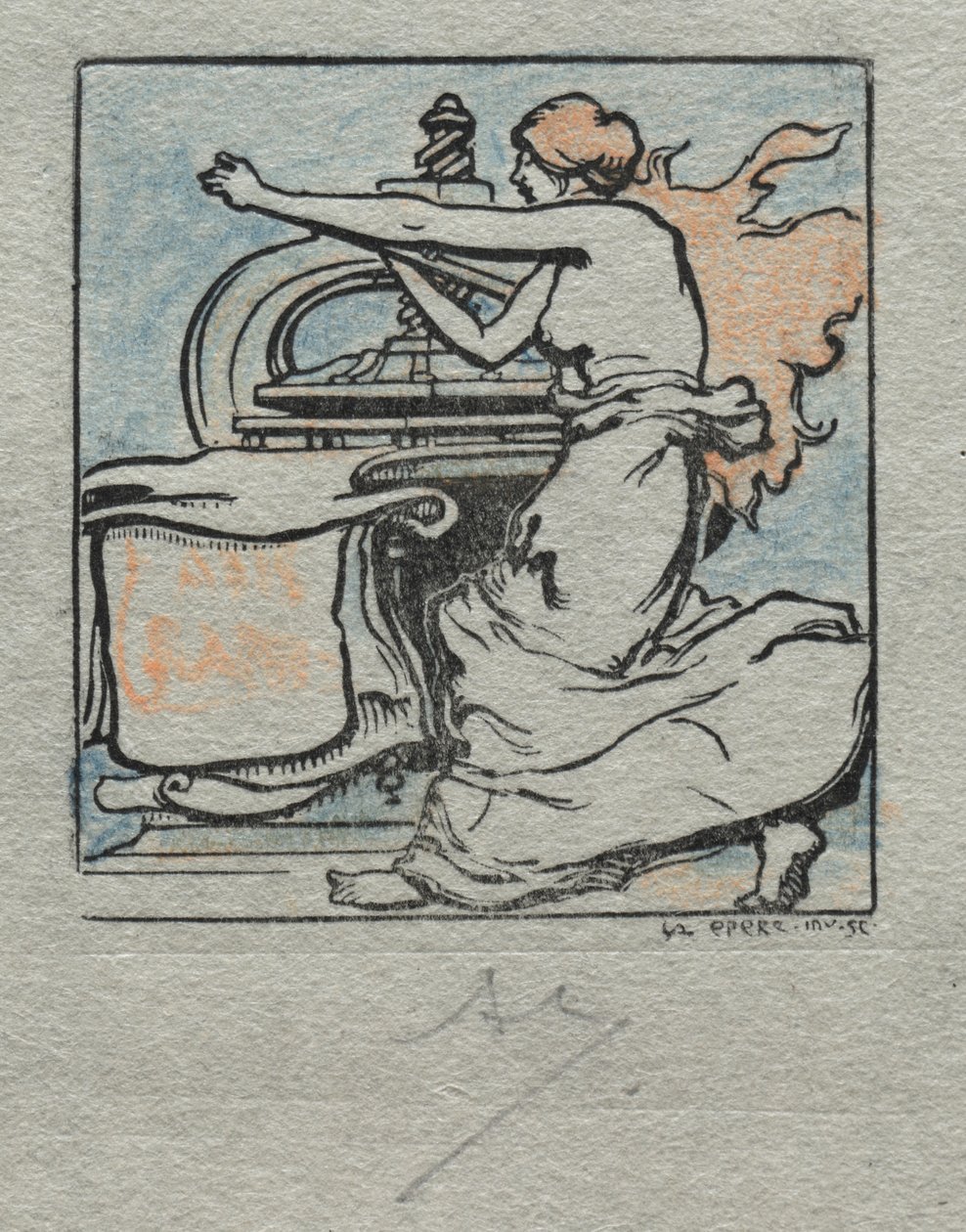 A impressora de Auguste Louis Lepère